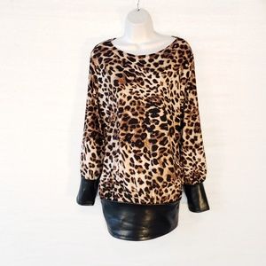Cheetah Print Blouse